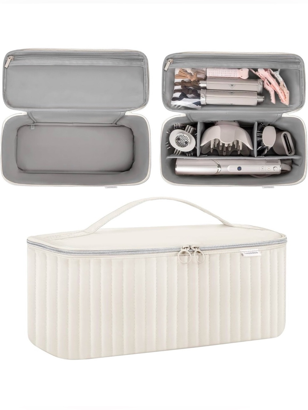 Lexeeco Travel Cosmetic & Hair Tool Organizer